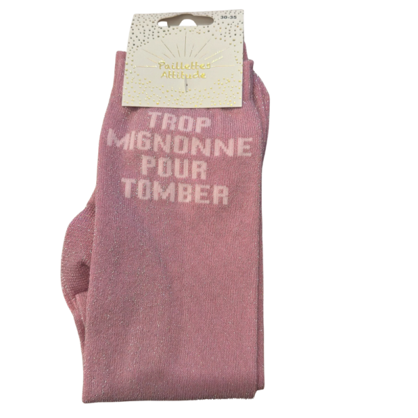 Chaussettes Trop mignonne pour tomber
