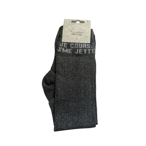 Chaussettes Je cours j'me jette
