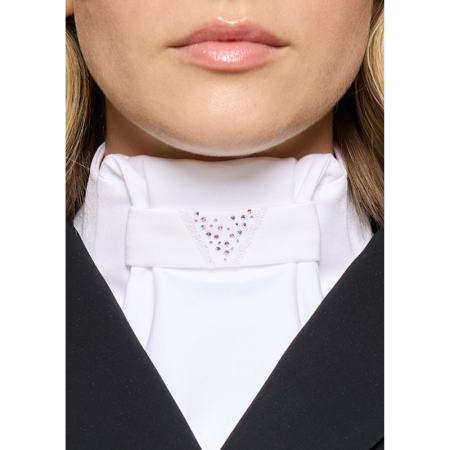 Plastron Crystal Fabric Triangle