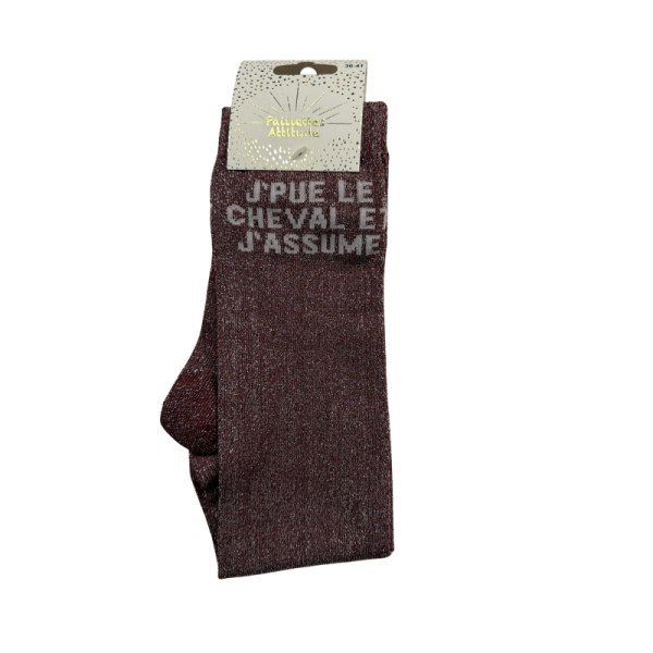 Socks J'pue le cheval et j'assume