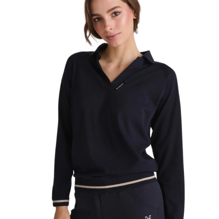 Dames polo van merinowol