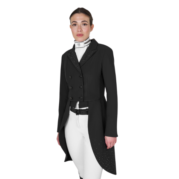 Women's tailocoat with rhinestones
