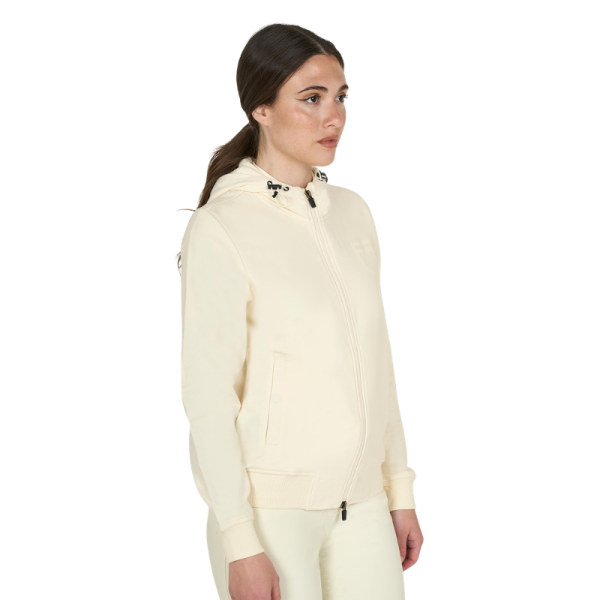 Equestro dames hoodie met rits Shiny Logo