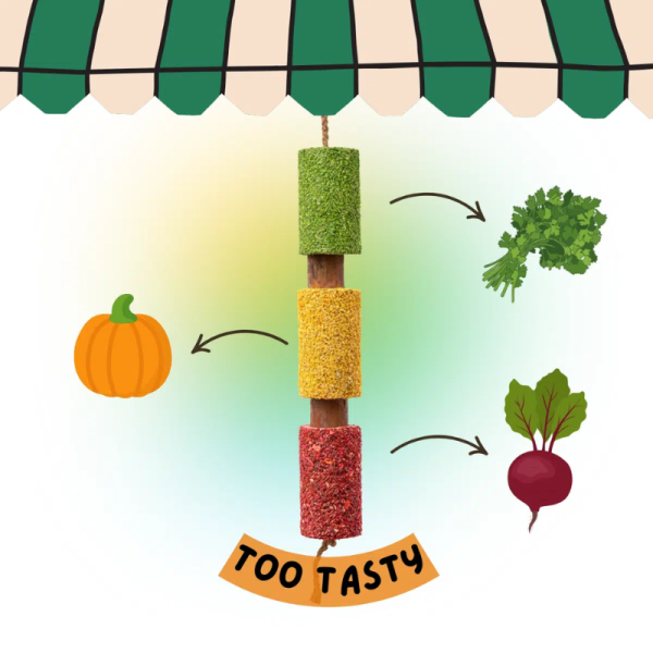 Herbal wooden chew toy Too Tasty