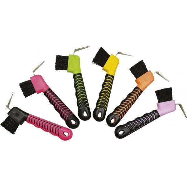 HIPPOTONIC "Soft Hand" hoof pick with brush