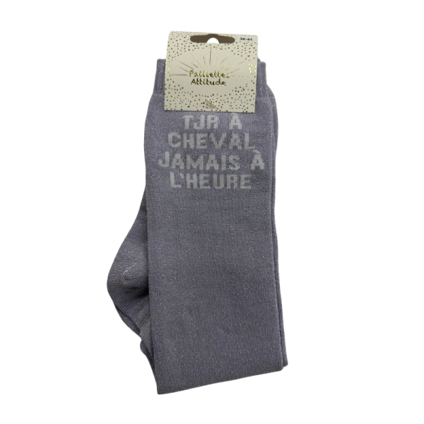 Chaussettes Tjr à cheval jamais à l'heure