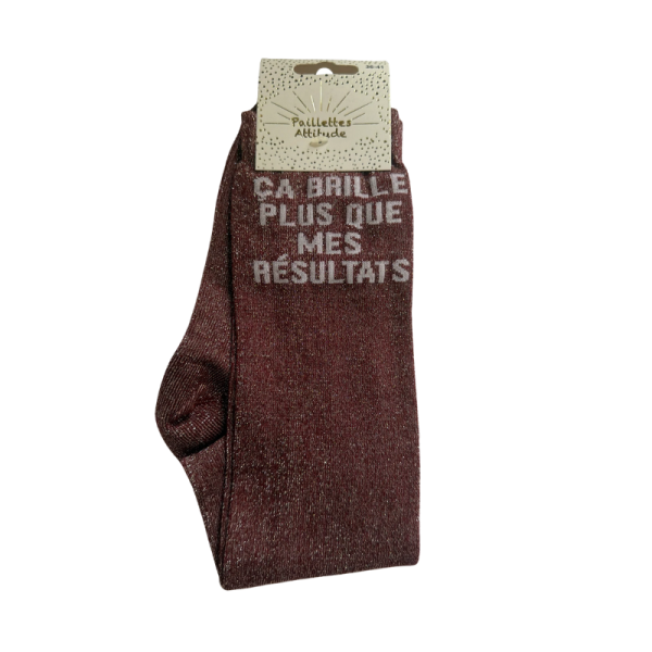 Chaussettes Ca brille plus que mes résultats
