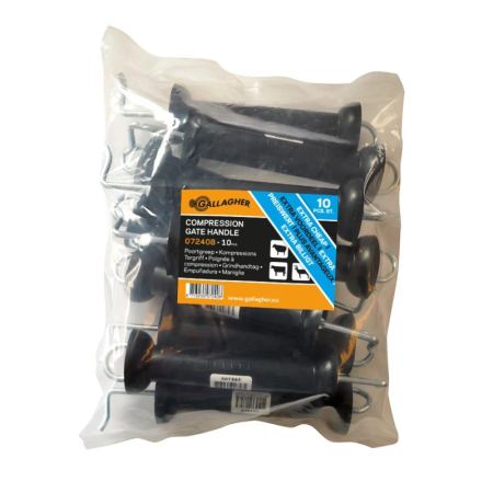 Compression gate handle – black