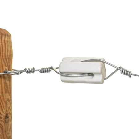 Porseleinen isolator – wit (6 stuks)