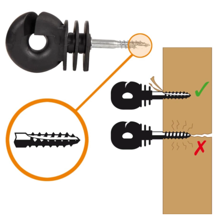 Schroefisolator BS voor hout – (25 stuks)