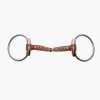 Loose ring snaffle , single jointed, Pinchless, with leather