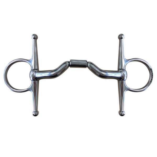 Full cheek snaffle Elite, ported barrel mouth