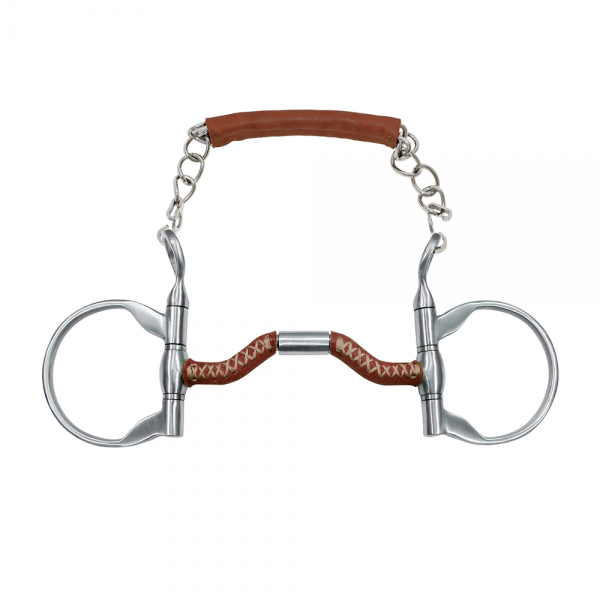 Kimblewick straight, with port, with leather