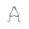 Dressage curb bit with tongue port
