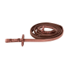 half-round rubber reins with decorative stitching