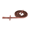 half-round rubber reins with decorative stitching