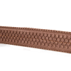 half-round rubber reins with decorative stitching