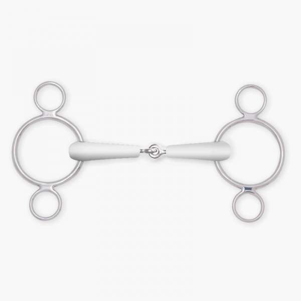 Continental gag Flexi, single jointed, 3 rings