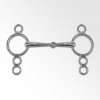 Continental gag, single jointed, 4 rings