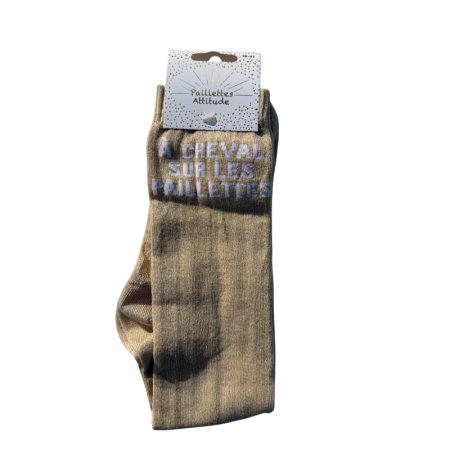 Socks A cheval sur les paillettes