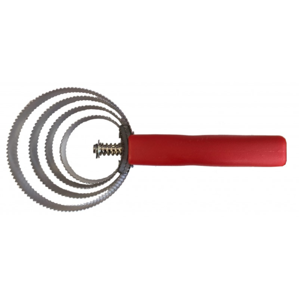 Ronde metalen rosborstel HIPPOTONIC