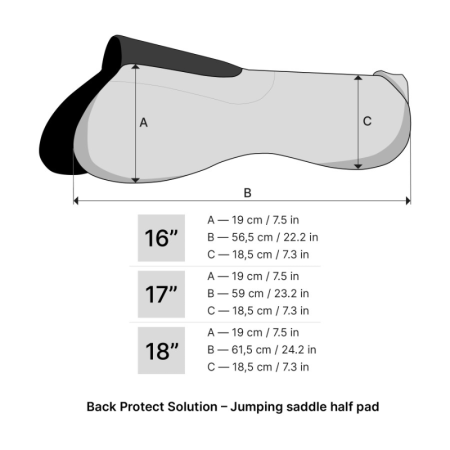 Winderen Jumping Corrector Slim 10 mm zadelonderlegger