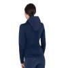 Sweat-shirt technique femme avec capuche et inserts micro mesh