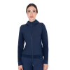 Sweat-shirt technique femme avec capuche et inserts micro mesh