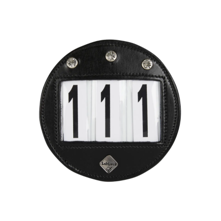 LeMieux Diamante Black Bridle Number Holder