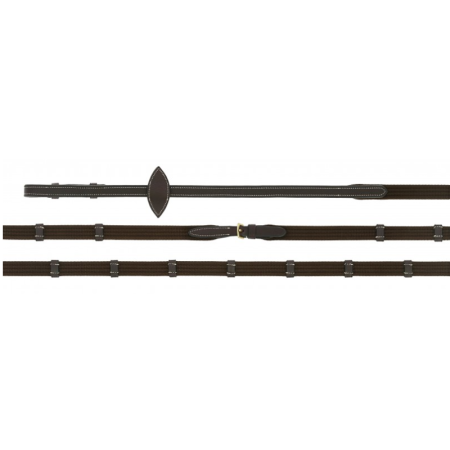 Rênes Norton Pro - EK-Cuir huilé 16mm