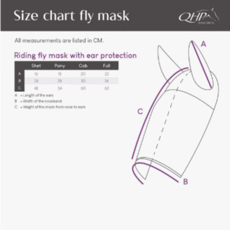 Masque anti-mouches avec oreilles pour monter