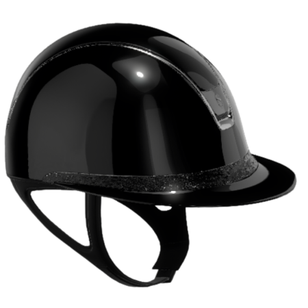 Helmet Miss Shield Glossy Crystal Fabric
