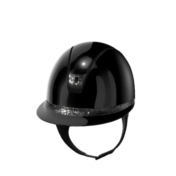 Casque Miss Shield Glossy Black Ultra Fine Rock