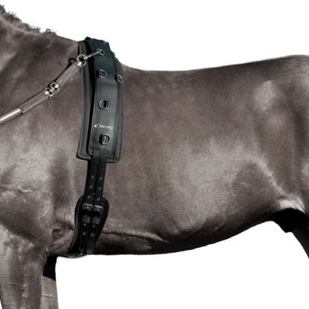 Lunging girth, synthetic leather