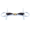 Jump'In Leather-Covered Double Jointed Full Cheek Bit