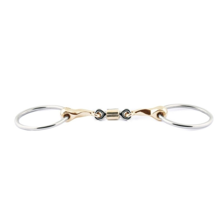 Mors double brisure torsadé à rouleau