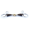 Baucherbit dubbelgebroken met lederen bekleding