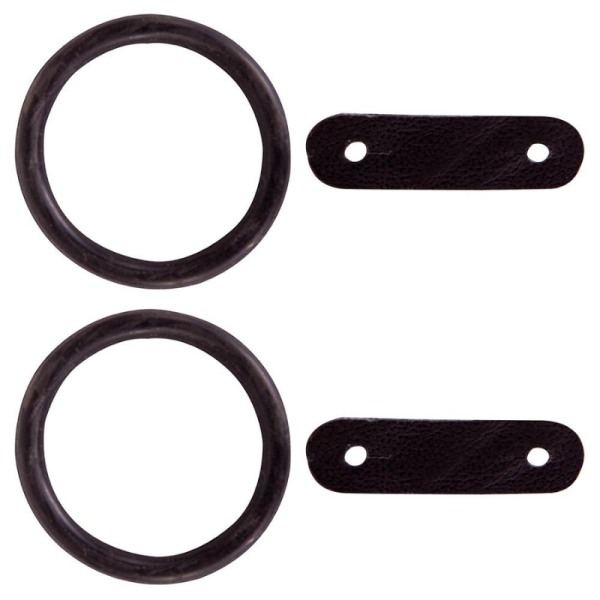 Rubber Rings with Leather Strap for Safety Stirrups