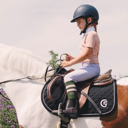 Reins with hand loop and elastic support