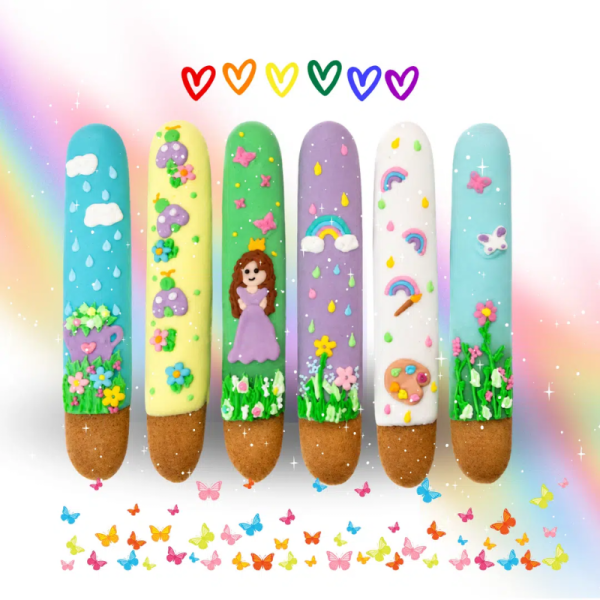 6 Bâtonnets glacés Rainbow World