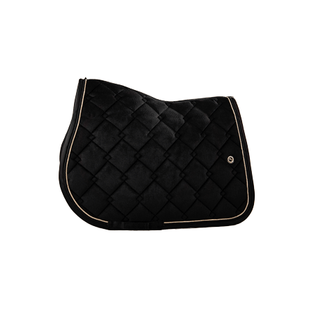 Saddle pad Luxor 3D-velvet with Bamboo Charcoal lining