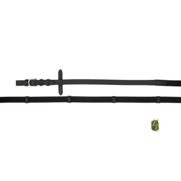 Web Reins – Buffalo Leather with Brass Hardware