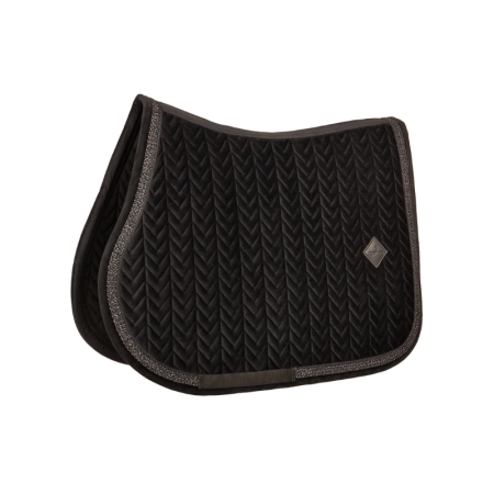 Tapis de Selle Velvet Fishbone cordelette tressée pailletée Jumping