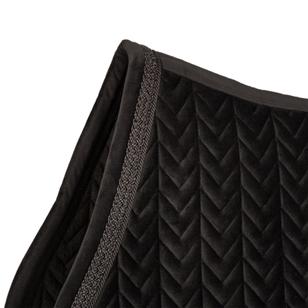 Tapis de Selle Velvet Fishbone cordelette tressée pailletée Jumping