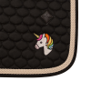 Tapis de selle avec liseré en cordon tressé Licorne Jumping
