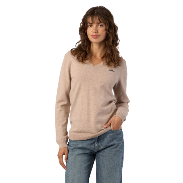 HVPOralie Women’s Fine Knit V-Neck Pullover