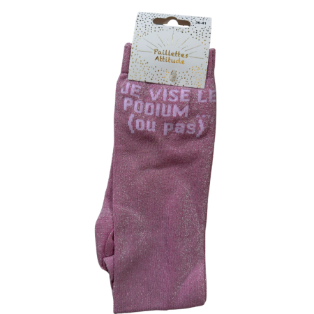 JE VISE LE PODIUM… (OU PAS) Glitter Riding Socks