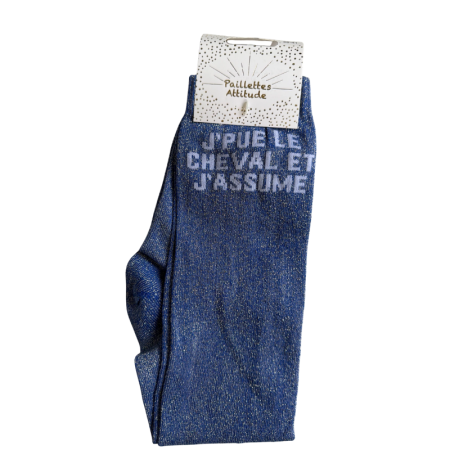 Socks J'pue le cheval et j'assume