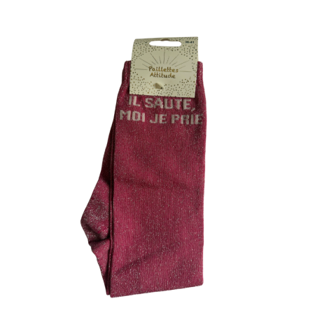 Chaussettes Il saute, moi je prie