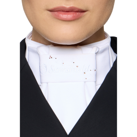 Floral Plastron met Swarovski® Kristallen